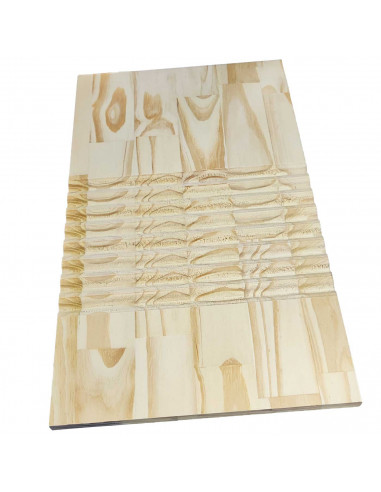 Tradineur - Tabla plana de madera natural para lavar ropa a mano, lavado manual, lavandería, resistente y duradera, diseño senci