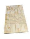 Tradineur - Tabla plana de madera natural para lavar ropa a mano, lavado manual, lavandería, resistente y duradera, diseño senci