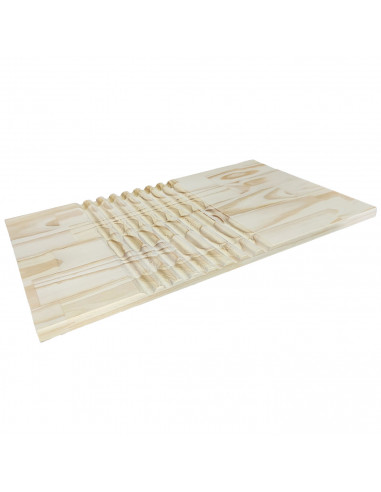 Tradineur - Tabla plana de madera natural para lavar ropa a mano, lavado manual, lavandería, resistente y duradera, diseño senci