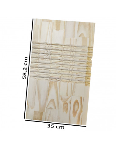 Tradineur - Tabla plana de madera natural para lavar ropa a mano, lavado manual, lavandería, resistente y duradera, diseño senci