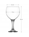 Tradineur - Set de 6 copas modelo Misket de cristal para cócteles, combinados, vino, resistentes, aptas para lavavajillas (645