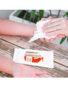 Tradineur - Toallitas húmedas higienizantes para manos y limpieza de superficies, acción antibacteriana, perfumadas, 20 uds