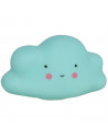 Tradineur - Lámpara de nube de plástico, luz nocturna infantil, lámpara de mesita de noche para niños, quitamiedos, funciona con