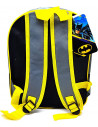 Tradineur - Mochila para niños en 3D con diseño de Batman, ideal para la escuela. Medidas de 25 x 31 x 10 cm para colgar en la e