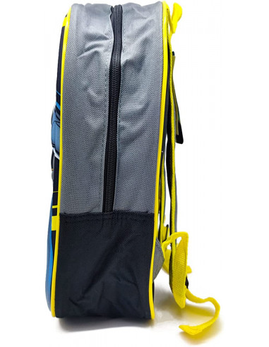 Tradineur - Mochila para niños en 3D con diseño de Batman, ideal para la escuela. Medidas de 25 x 31 x 10 cm para colgar en la e