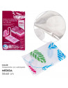 Tradineur - Bolsa de almacenaje salva espacio estampada, guardar ropa al vacío, ahorro de espacio, envasar prendas, ropa de cama