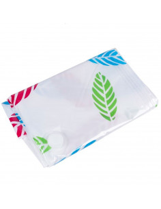 Tradineur - Bolsa salva espacio estampada, almacenaje, guardar ropa al vacío, ahorro de espacio, envasar prendas, ropa de cama,