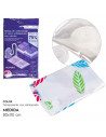 Tradineur - Bolsa salva espacio estampada, almacenaje, guardar ropa al vacío, ahorro de espacio, envasar prendas, ropa de cama,