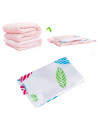 Tradineur - Bolsa salva espacio estampada, almacenaje, guardar ropa al vacío, ahorro de espacio, envasar prendas, ropa de cama,