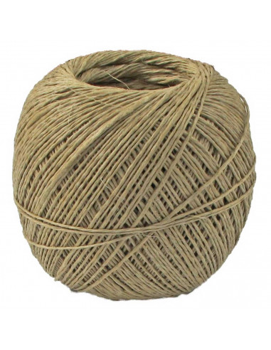 Tradineur - Ovillo de hilo pulido, madeja, bobina de cordón para atar embutidos, chorizos, salchichones, cocinar (Marrón claro,