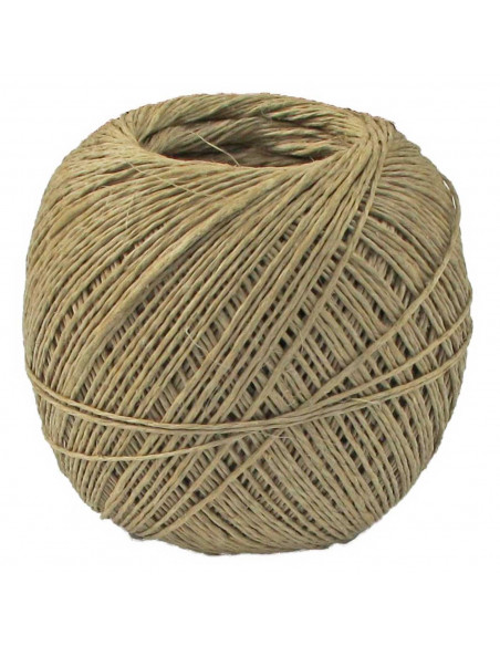 Tradineur - Ovillo de hilo pulido, madeja, bobina de cordón para atar embutidos, chorizos, salchichones, cocinar (Marrón claro,