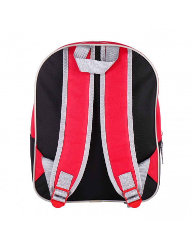 Tradineur - Mochila 3D para niños con diseño de Minnie Mouse, ideal para la escuela. Medidas de 25 x 31 x 10 cm para colgar en l