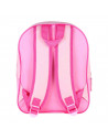 Tradineur - Mochila 3D rosa para niños con diseño de Minnie Mouse, ideal para la escuela. Medidas de 25 x 31 x 10 cm para colgar