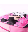 Tradineur - Mochila 3D rosa para niños con diseño de Minnie Mouse, ideal para la escuela. Medidas de 25 x 31 x 10 cm para colgar