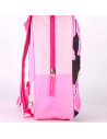 Tradineur - Mochila 3D rosa para niños con diseño de Minnie Mouse, ideal para la escuela. Medidas de 25 x 31 x 10 cm para colgar