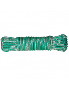 Tradineur - Cuerda trenzada de polipropileno, madeja de cordón resistente para tendedero, colgar ropa, uso interior y exterior (