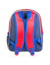Tradineur - Mochila azul para niños en 3D con diseño de Spiderman, ideal para la escuela. Medidas de 25 x 31 x 10 cm para colgar