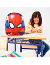 Tradineur - Mochila azul para niños en 3D con diseño de Spiderman, ideal para la escuela. Medidas de 25 x 31 x 10 cm para colgar