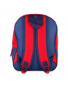 Tradineur - Mochila azul y roja para niños en 3D con diseño de Spiderman, ideal para la escuela. Medidas de 25 x 31 x 10 cm para