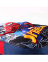 Tradineur - Mochila azul y roja para niños en 3D con diseño de Spiderman, ideal para la escuela. Medidas de 25 x 31 x 10 cm para