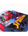 Tradineur - Mochila azul y roja para niños en 3D con diseño de Spiderman, ideal para la escuela. Medidas de 25 x 31 x 10 cm para