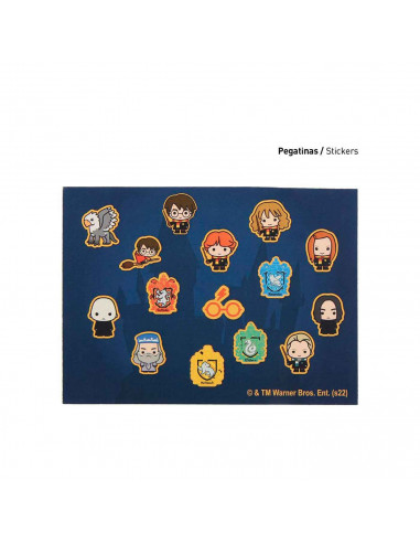 Tradineur - Set para colorear de Harry Potter, con lápices de colores, cuaderno A4, cuaderno A5 y pegatinas. Medidas 32 x 21,5 c