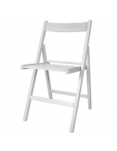 Tradineur - Silla plegable de madera de haya para exterior, reposapiés, jardín, terraza, balcón, patio, ligera y resistente (Bla