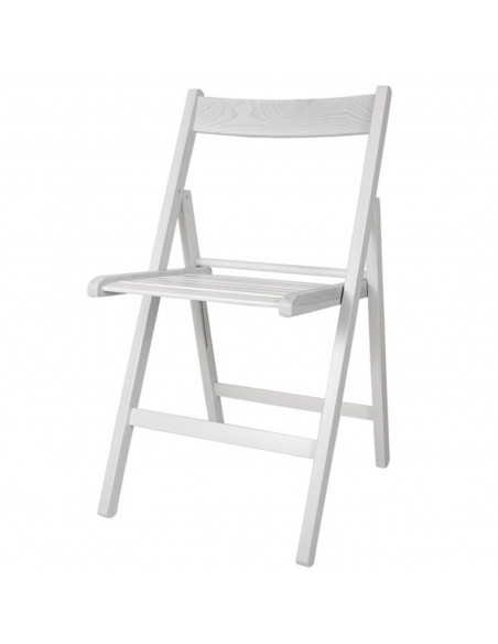 Tradineur - Silla plegable de madera de haya para exterior, reposapiés, jardín, terraza, balcón, patio, ligera y resistente (Bla