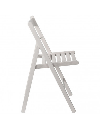 Tradineur - Silla plegable de madera de haya para exterior, reposapiés, jardín, terraza, balcón, patio, ligera y resistente (Bla