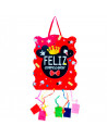 Tradineur - Piñata de mickey para cumpleaños, cartón, para rellenar con golosinas, chuches, niños, decoración infantil para fies