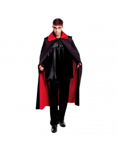Tradineur - Capa de vampiro bicolor - Fabricado 100% Poliéster - Ideal para carnaval, halloween, cosplay, fiestas, adulto unisex