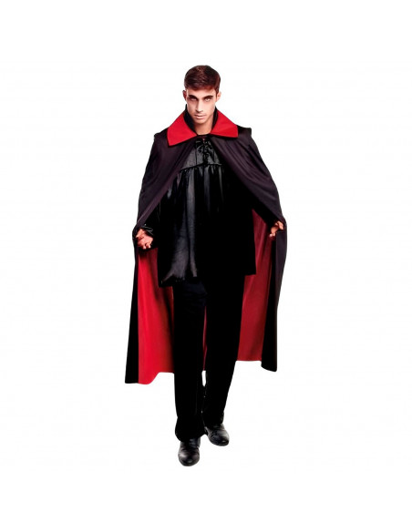 Tradineur - Capa de vampiro bicolor - Fabricado 100% Poliéster - Ideal para carnaval, halloween, cosplay, fiestas, adulto unisex Tradineur - Capa de vampiro bicolor - Fabricado 100% Poliéster - Ideal para carnaval, halloween, cosplay, fiestas, adulto unisex