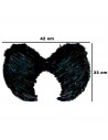 Tradineur - Alas con plumas y tirantes elásticos, complemento para disfraz de halloween, carnaval, cosplay, fiestas, navidad (Ne
