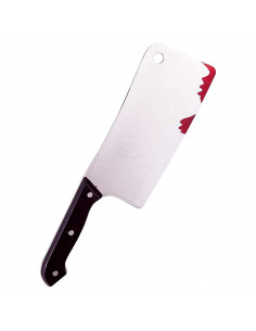 Tradineur - Cuchillo carnicero - Apto para jóvenes y adultos - Complemento para disfraces en carnaval, Halloween u otras celebra