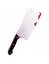 Tradineur - Cuchillo carnicero - Apto para jóvenes y adultos - Complemento para disfraces en carnaval, Halloween u otras celebra