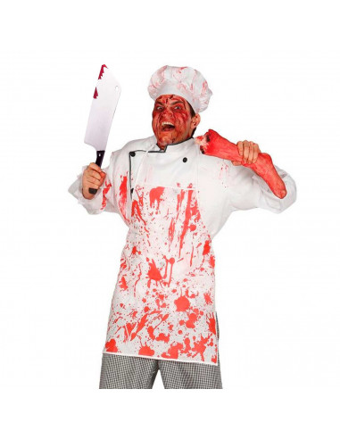 Tradineur - Cuchillo carnicero - Apto para jóvenes y adultos - Complemento para disfraces en carnaval, Halloween u otras celebra