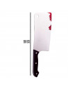 Tradineur - Cuchillo carnicero - Apto para jóvenes y adultos - Complemento para disfraces en carnaval, Halloween u otras celebra