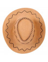 Tradineur - Sombrero vaquero color marrón claro - Fabricación 100% en poliéster - para jóvenes y adultos para carnaval, hallowee