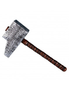 Tradineur - Martillo grande - Apto para niños - Complemento para disfraces en carnaval, Halloween u otras celebraciones. - 51 cm