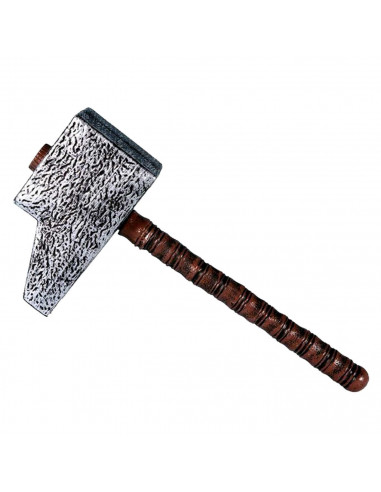 Tradineur - Martillo grande - Apto para niños - Complemento para disfraces en carnaval, Halloween u otras celebraciones. - 51 cm