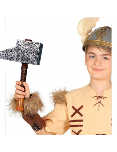 Tradineur - Martillo grande - Apto para niños - Complemento para disfraces en carnaval, Halloween u otras celebraciones. - 51 cm