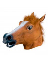 Tradineur - Máscara de caballo - Fabricado en Látex -  Complemento para disfraces de Halloween, carnaval - 30 x 41 x 14 cm