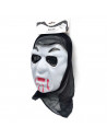 Tradineur - Máscara de vampiro para Halloween - Fabricado en plástico - Accesorio para disfraces de carnaval - 27 x 20 x 7 cm