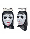 Tradineur - Máscara de vampiro para Halloween - Fabricado en plástico - Accesorio para disfraces de carnaval - 27 x 20 x 7 cm
