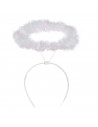 Tradineur - Corona de ángel - Diadema con aro - accesorios para disfraz de diablesa, carnaval, halloween, cosplay, fiesta, adult