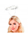 Tradineur - Corona de ángel - Diadema con aro - accesorios para disfraz de diablesa, carnaval, halloween, cosplay, fiesta, adult