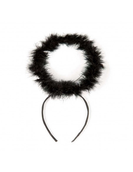 Tradineur - Corona de ángel - Diadema con aro - Complemento para disfraz de carnaval, halloween, cosplay, fiesta, adultos, talla Tradineur - Corona de ángel - Diadema con aro - Complemento para disfraz de carnaval, halloween, cosplay, fiesta, adultos, talla