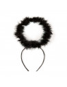 Tradineur - Corona de ángel - Diadema con aro - Complemento para disfraz de carnaval, halloween, cosplay, fiesta, adultos, talla