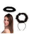 Tradineur - Corona de ángel - Diadema con aro - Complemento para disfraz de carnaval, halloween, cosplay, fiesta, adultos, talla