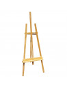 Caballete de madera 146 cm para pintar regulable de tres patas, ideal soporte de lienzos para pinturas al óleo, acrílicas o expo